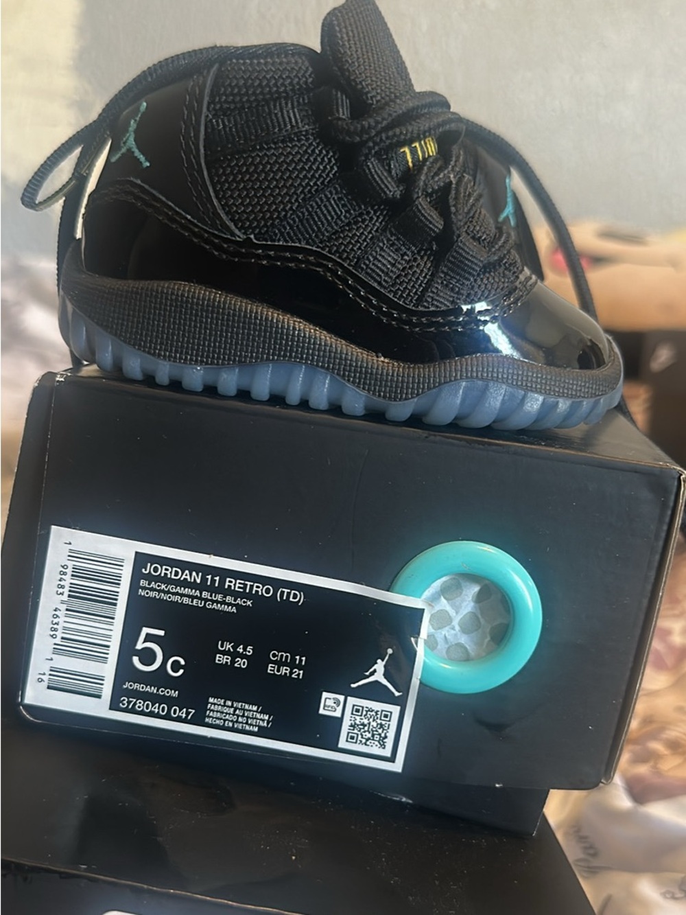 Air Jordan 11 Retro Gamma Blue 2025 Toddler 5c